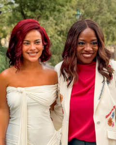 Bella Campos e Viola Davis se encontram em Paris